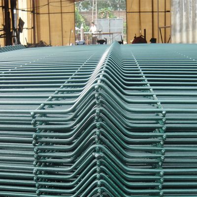 Fence Panel, Foldable garden fence PVC green coated v folds 3d bend wire mesh fence panels