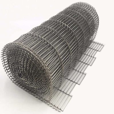 chocolate conveyor belt, ladder belt, Conveyor belt with Z type, Inox stainless steel 304 metal flat flex conveyor wire