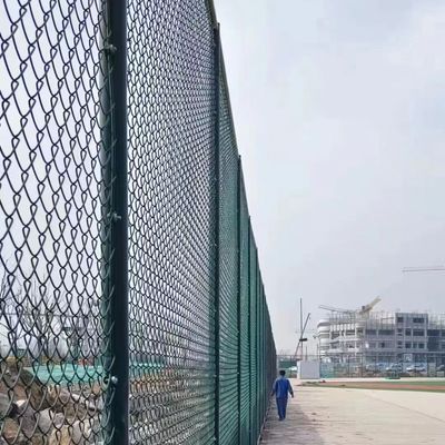 Chain Link/PVC Coat Chain Link, PVC Coated Diamond Fence, Farm and Field Galvanized Steel Wire Fencing Products Farm