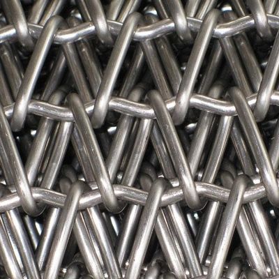Balanced Weave Conveyor Belt Stainless steel Balanced Weave conveyor belt Food Grade wire mesh conveyor belt with chains
