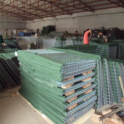 Defensive HESCO Barrier, HESCO barrier, HESCO bastion, HESCO blast wall, Manufacturer customized Welded gabion mesh wall