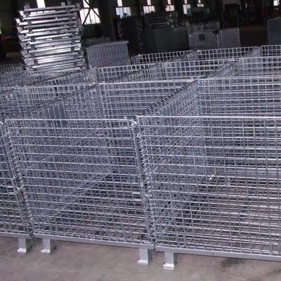 Heavy Duty Galvanized Storage Cage With Wire Mesh, Collapsible Warehouse Heavy Duty Wire Folding Cage Storage Steel Mesh
