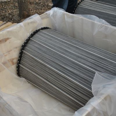 304 316 Stainless Steel Eye Flex Wire Mesh Conveyor Belt for Drying