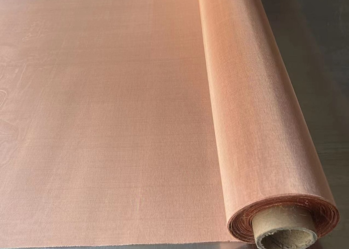 EMF RF Shielding Pure Copper Wire Cloth/ Pure Copper Wire Mesh Screen Fabric For Faraday Cage