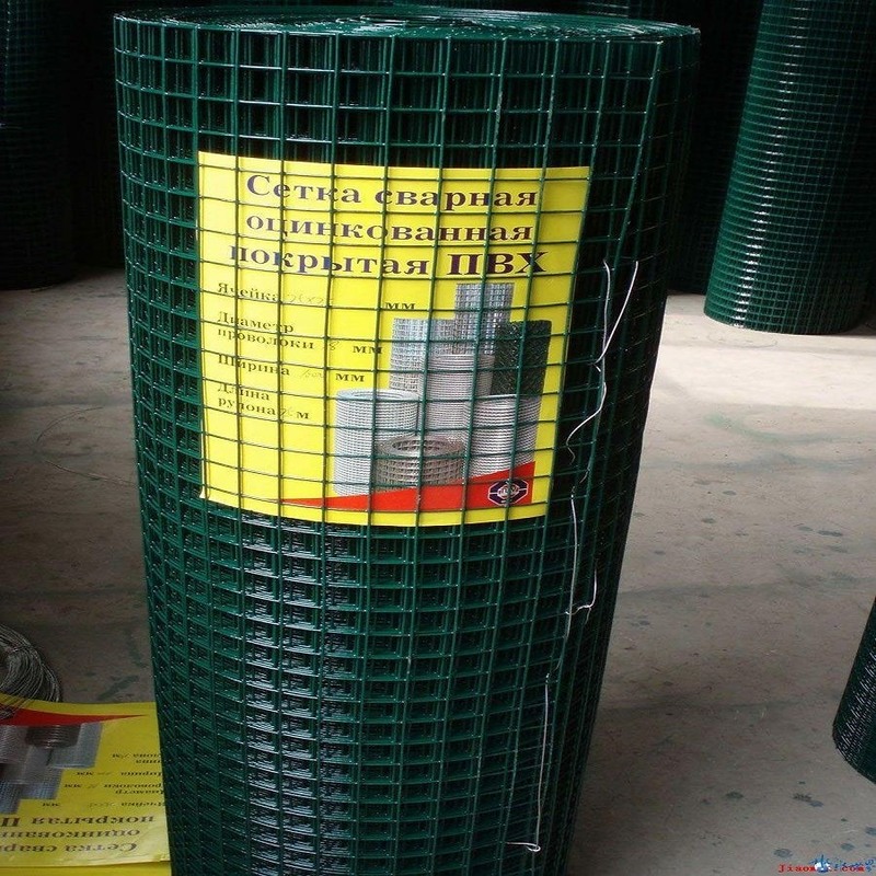 PVC Coated welded wire mesh Garden Craft PVC Coated Welded Wire Mesh Wire Fencing Green Color Iron netting 1/4" - 6"