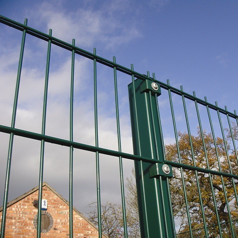 Double Wire Fence,Hot sale Germany powder coated 868 double wire fence Twin Wire Galvanized Double Steel Welded Wire Mes